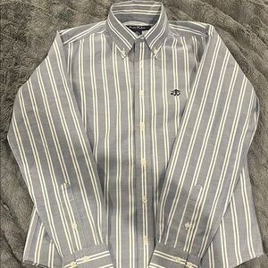 Brooks Brothers  Youth Grey Striped Shirt